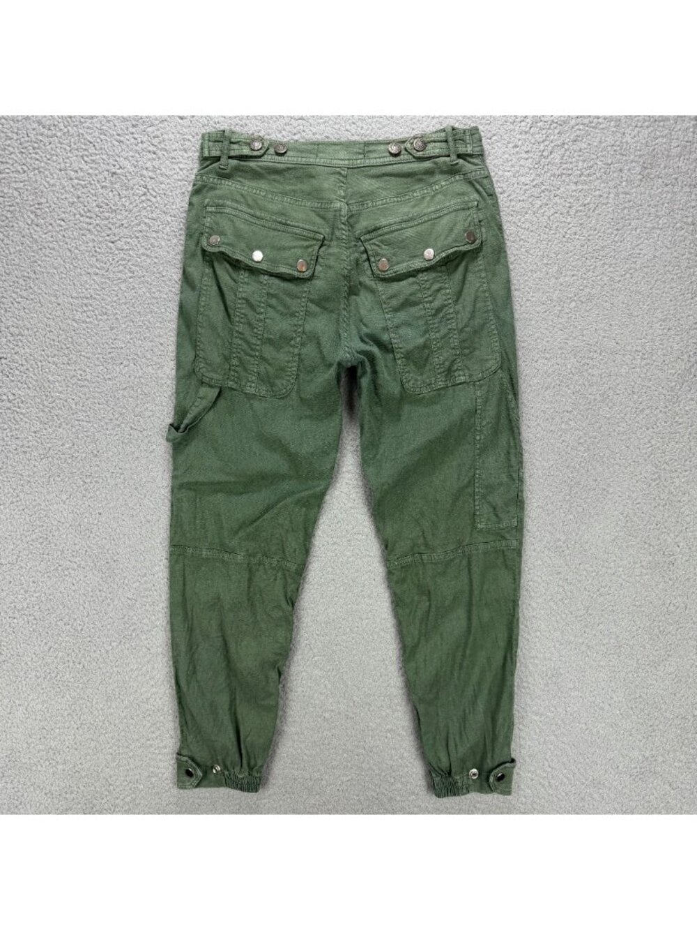 The Kooples Pants Womens US 25 26 / EU 38 Olive Green Military Carpenter Cargo